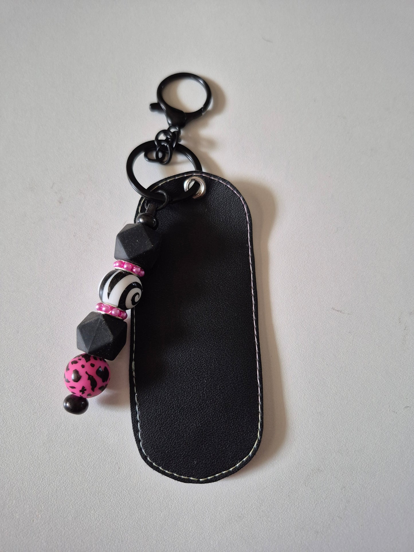 Killer Summer Vibes Lip Gloss & Lighter Holder | Beaded Keychain Pouch