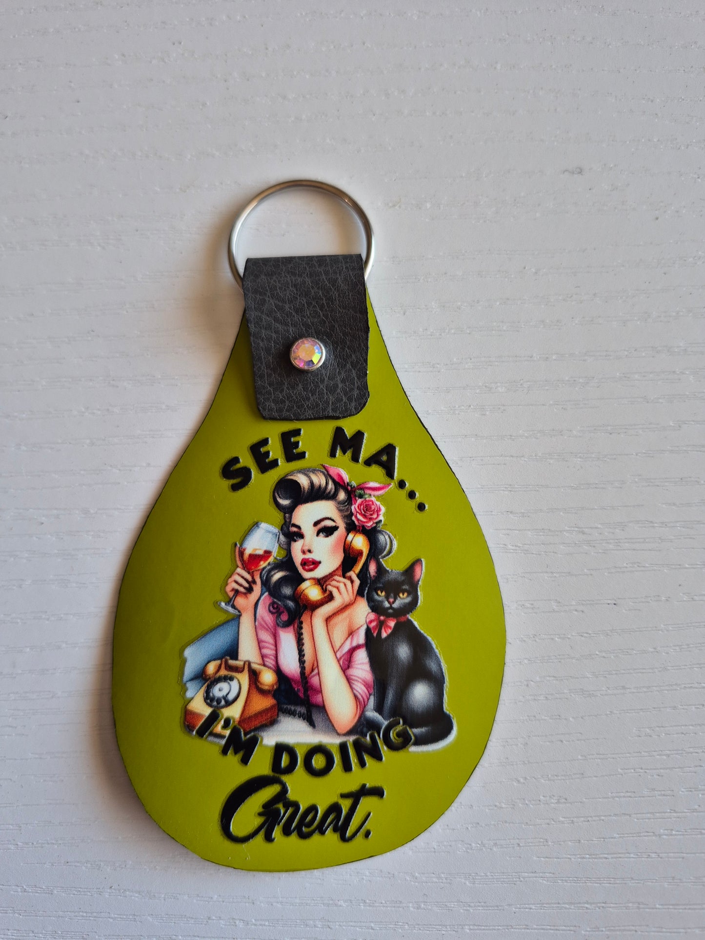 tear drop keyring