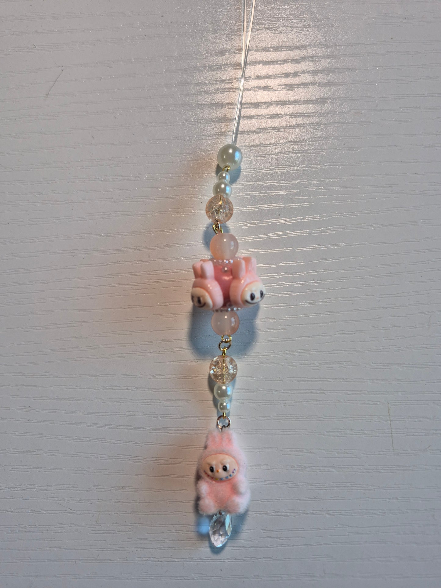 Handcrafted Beaded Car Suncatcher Rear View Mirror Charm Rainbow Prism Pendant