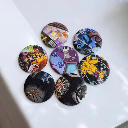 Mystery Fabric Button Pins
