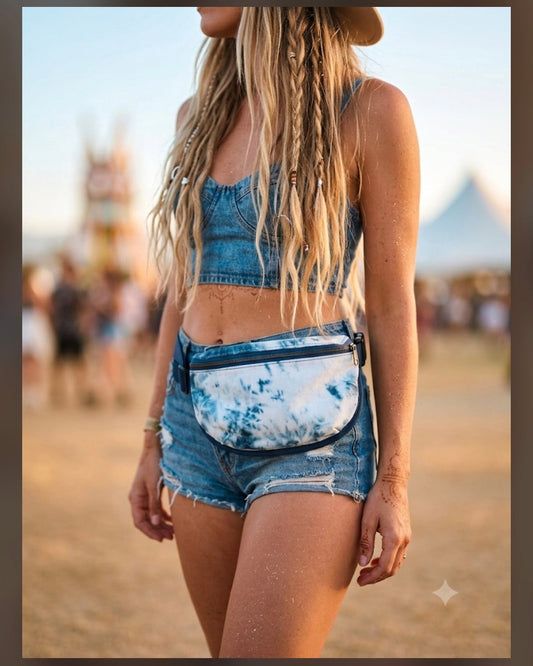 tie-dye fanny pack